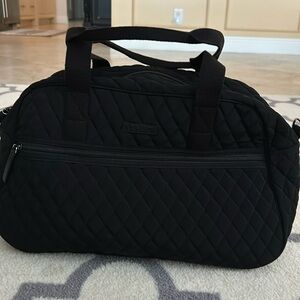 Vera Bradley Quilted Black Weekender Trolley Bag Crossbody Travel